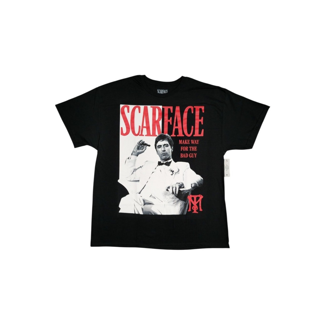 Tony Montana Scarface "Make Way for the Bad Guy" T Shirt Size XL 40-42